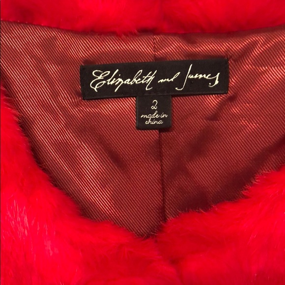 Elizabeth and James Rabbit Fur Coat. Size 2 - Picture 3 of 6